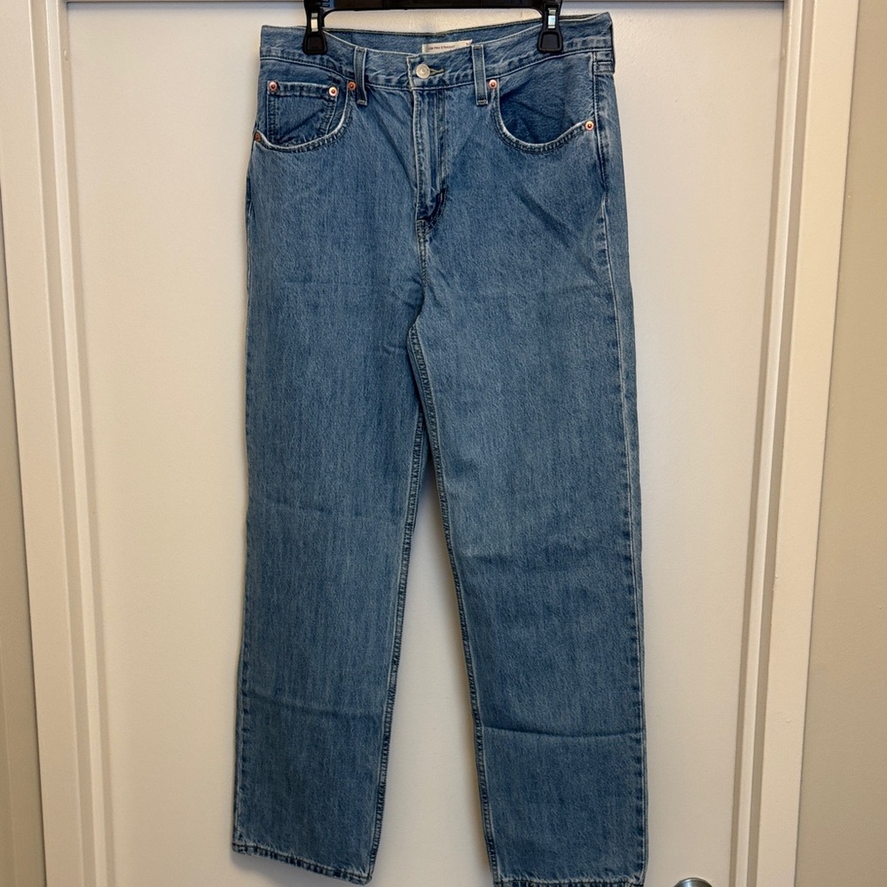 Levi's Light Blue Low Pro Straight Jeans
